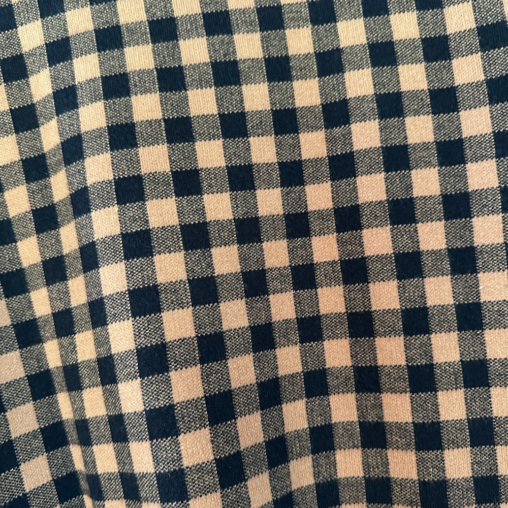 Marked Camel/Black Check Button Up Cardigan - Picture 5 of 5